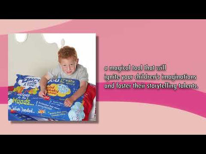 Playtime Story-Time Pillowcase with over 20 starter sentences and Images. Ultra-soft microfiber.